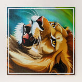Roaring Lion Side Posed Portrait-57566 Puzzle (Horizontal)
