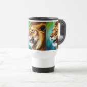 Roaring Lion Side Posed Portrait-57566 Reisebecher (VorderseiteRechts)