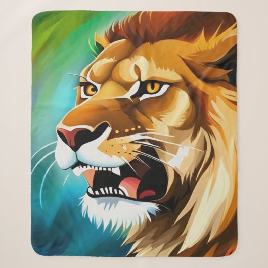 Roaring Lion Side Posed Portrait-57566 Sherpadecke (Vorderseite)