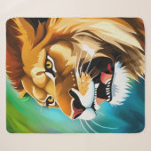 Roaring Lion Side Posed Portrait-57566 Sherpadecke (Vorderseite (Horizontal))