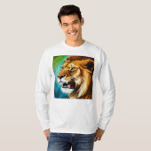 Roaring Lion Side Posed Portrait-57566 T-Shirt (Vorne ganz)
