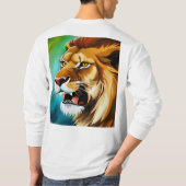 Roaring Lion Side Posed Portrait-57566 T-Shirt (Rückseite)