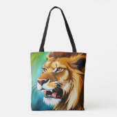 Roaring Lion Side Posed Portrait-57566 Tasche (Rückseite)