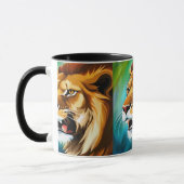 Roaring Lion Side Posed Portrait-57566 Tasse (Links)