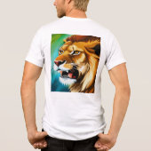 Roaring Lion Side Posed Portrait-57566 Tri-Blend Shirt (Rückseite)