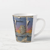 Roaring Lion Sunrise Papercut Latte Mug Milchtasse (Rechts)