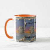 Roaring Lion Sunrise Papercut Mug Tasse (Links)