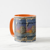Roaring Lion Sunrise Papercut Mug Tasse (Vorderseite Links)