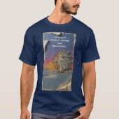 Roaring Lion Sunrise Papercut T-Shirt (Vorderseite)