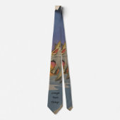 Roaring Lion Sunrise Papercut Tie Krawatte (Vorderseite)