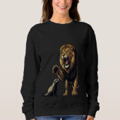 Roaring Lion Sweatshirt – Power in Every Thread (Vorderseite)