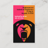 Roaring Lion Visitenkarte (Rückseite)