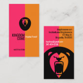 Roaring Lion Visitenkarte (Vorne/Hinten)