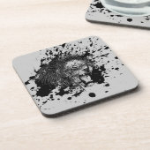 Roaring Lion Wählen Sie Ihre Hintergrundfarbe Untersetzer (Linke Seite)