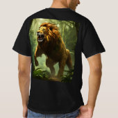Roaring Löwe Black Tshirt (Rückseite)