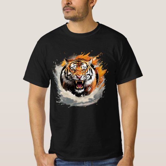 Roaring Majesty Tiger T - Shirt (Vorderseite)