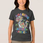 Roaring mit Autismus Pride! Tri-Blend Shirt (Vorderseite)