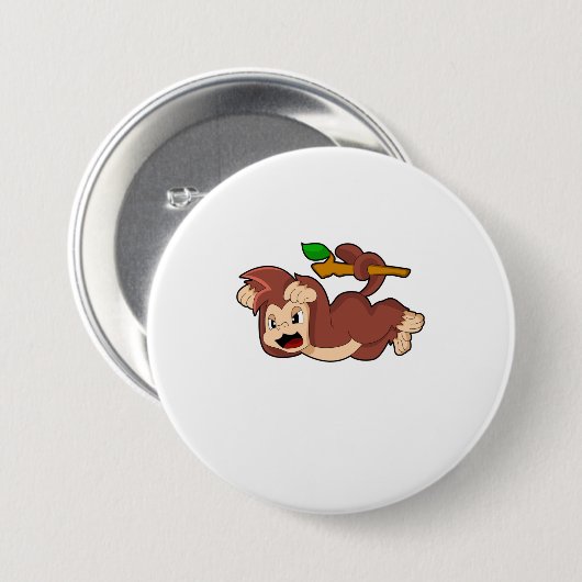 Roaring Monkey Button (Vorne & Hinten)