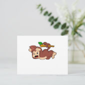 Roaring Monkey Postkarte (Stehend Vorderseite)
