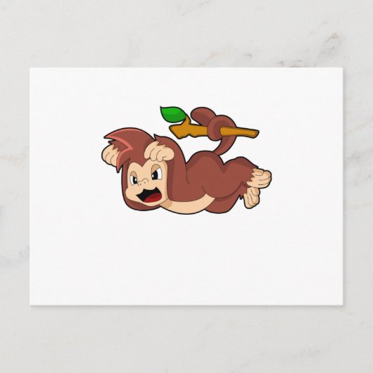 Roaring Monkey Postkarte (Vorderseite)