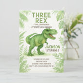 Roaring-Party-Karte für Kinder Feiertagskarte (Stehend Vorderseite)