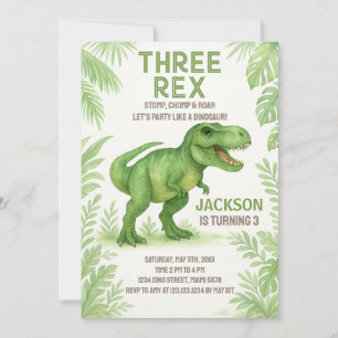 Roaring-Party-Karte für Kinder Feiertagskarte