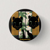 Roaring Pumas Hearts Button (Vorderseite)