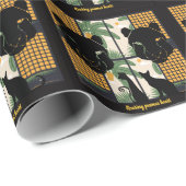 Roaring Pumas Hearts Geschenkpapier (Rolleneckpunkt)