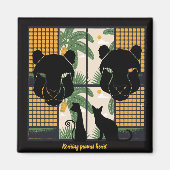 Roaring Pumas Hearts Magnet (Vorne)