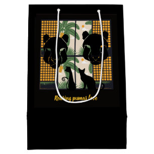 Roaring Pumas Hearts Mittlere Geschenktüte