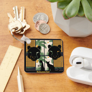 Roaring Pumas Hearts Schlüsselanhänger