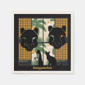 Roaring Pumas Hearts Serviette (Vorderseite)