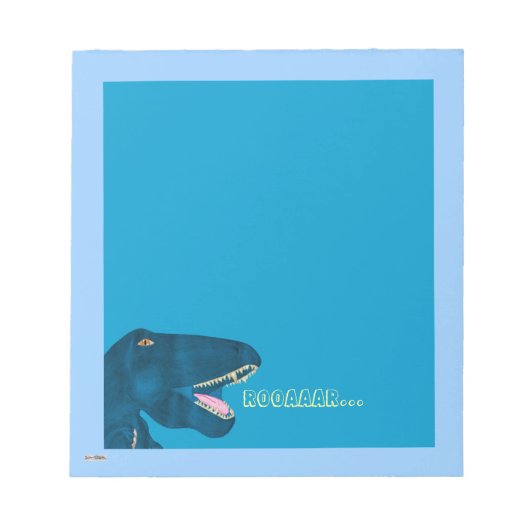Roaring Rex Notizblock (Vorderseite)