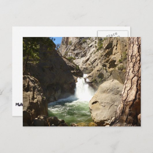 Roaring River Falls at Kings Canyon National Park Postkarte (Vorne/Hinten)