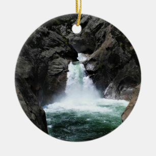 Roaring River Falls, King's Canyon, CA Keramik Ornament