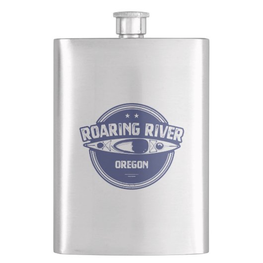 Roaring River Oregon Kayak Flachmann (Vorderseite)