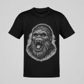 Roaring Sasquatch Aggressives Verhalten grafisches T-Shirt