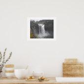 Roaring Snoqualmie Falls fotografische Landschaft Poster (Küche)