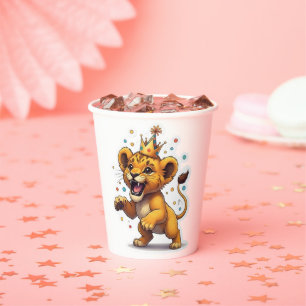 Roaring Spaß! Baby Lion King Birthday Party Pappbecher