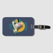 Roaring Sundown Club Saberzahntiger Gepäckanhänger (Vorderseite (Horizontal))