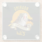 Roaring Sundown Club Saberzahntiger Glasuntersetzer (Rückseite)