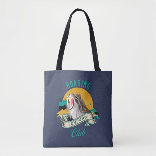Roaring Sundown Club Saberzahntiger Tasche (Vorderseite)