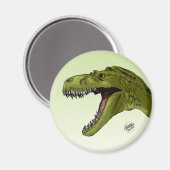 Roaring T-Rex Dinosaur von Geraldo Borges Magnet (Vorderseite/Rückseite)