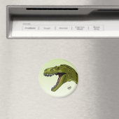 Roaring T-Rex Dinosaur von Geraldo Borges Magnet (In Situ (Geschirrspüler))