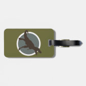 Roaring T-rex Gepäckanhänger (Rückseite horizontal)