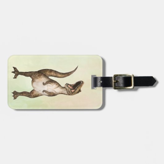 Roaring T-Rex individuell einstellbar Gepäckanhänger (Vorderseite horizontal)