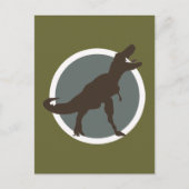Roaring T-rex Postkarte (Vorderseite)