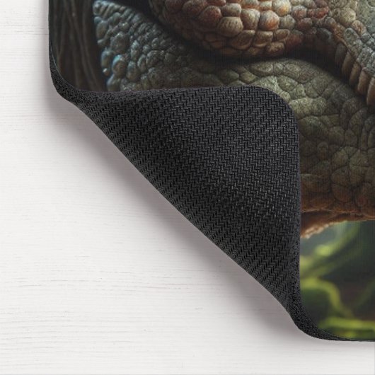 Roaring Through Time: T-Rex im Wald Mousepad (Ecke)