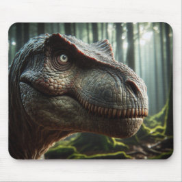 Roaring Through Time: T-Rex im Wald Mousepad