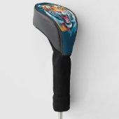Roaring Tiger Face Golf Headcover (angewinkelt)